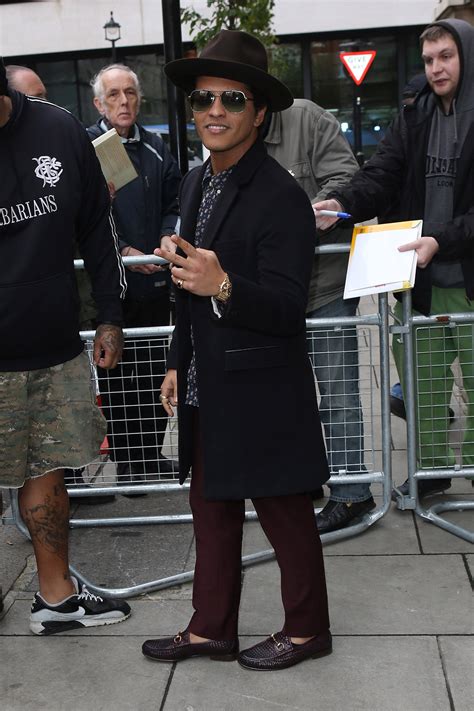 bruno mars wearing gucci|gucci loafers.